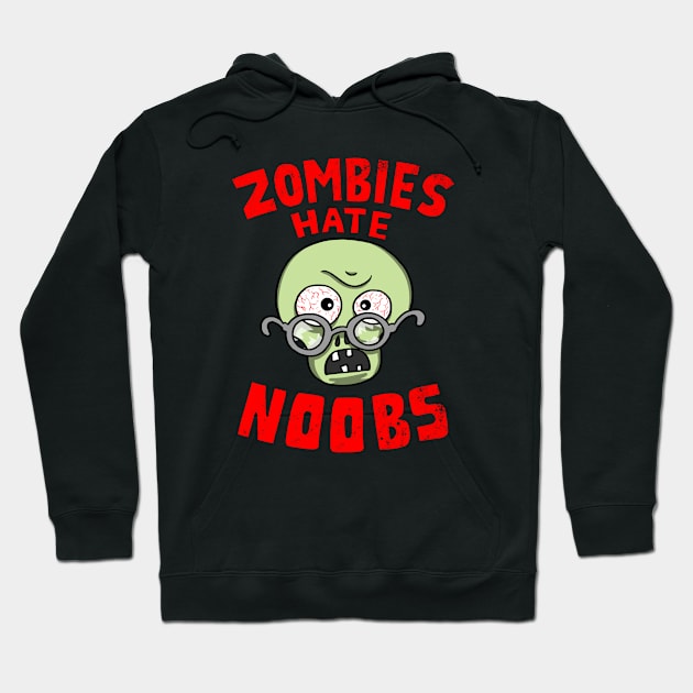 Funny Zombie Brains Slogan For Kids Zombie Lovers Hoodie by BoggsNicolas